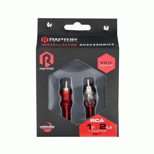 CABLE RAPTOR RCA 2-CHANNEL AUDIO CABLE - VICE SERIES 1F-2M