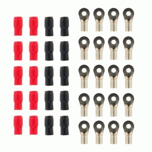 RING TERMINAL RAPTOR 4AWG 1/4IN GOLD RING TERMINALS - 20 PK