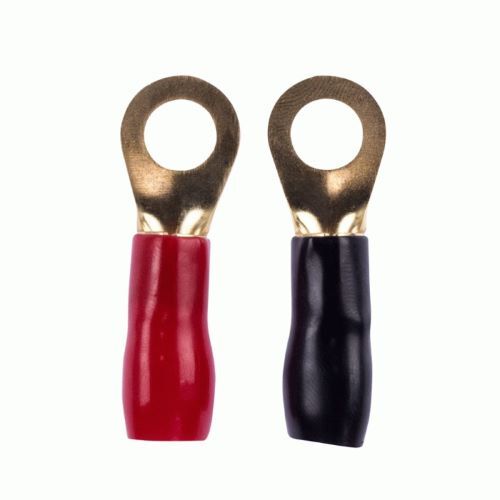 RING TERMINAL RAPTOR 4 AWG 3/8IN GOLD RING TERMINALS Mid-Series -20PK