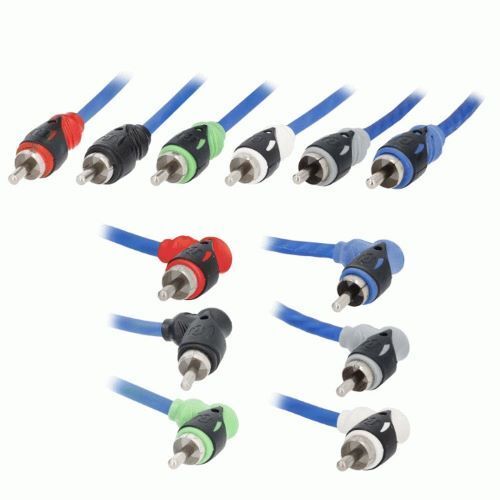 CABLE RAPTOR RCA 6-CHANNEL AUDIO CABLE - Mid-Series 17 ft