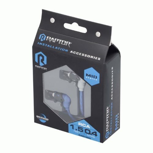 CABLE RAPTOR RCA 2-CHANNEL AUDIO CABLE - Mid-Series 1.5 ft