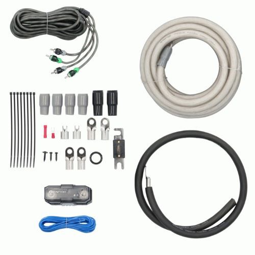 KIT RAPTOR AMPLIFIER 3800W 1/0 AWG AMP KIT WITH RCA CABLE - PRO SERIES