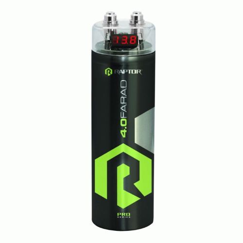 CAPACITOR RAPTOR 4.0 FARAD CAPACITOR - DIGITAL TOP - PRO SERIES