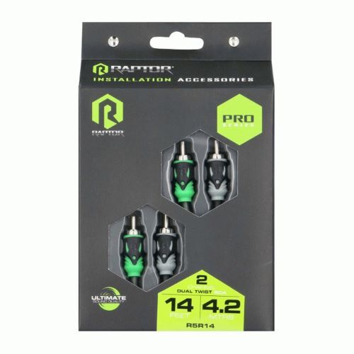 CABLE RAPTOR 14FT DUAL-TWIST 2 CHNL RCA