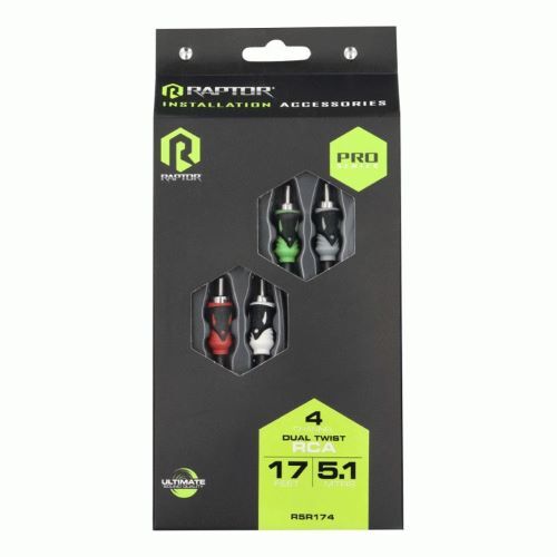 CABLE RAPTOR RCA 4-CHANNEL AUDIO CABLE - PRO SERIES 17 ft