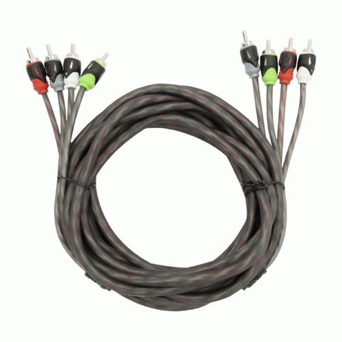 CABLE RAPTOR RCA 4-CHANNEL AUDIO CABLE - PRO SERIES 17 ft