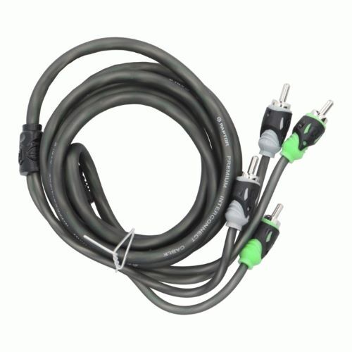 CABLE RAPTOR RCA 2-CHANNEL AUDIO CABLE - PRO SERIES 6 ft
