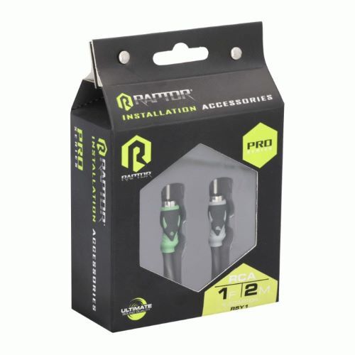 CABLE RAPTOR RCA 2-CHANNEL AUDIO CABLE - PRO SERIES 1F-2M