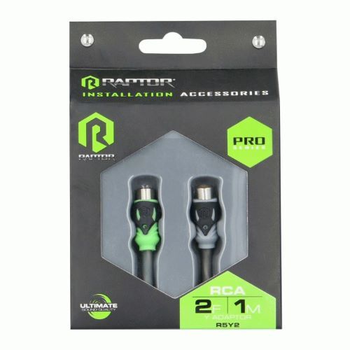 CABLE RAPTOR RCA 2-CHANNEL AUDIO CABLE - PRO SERIES 2F-1M