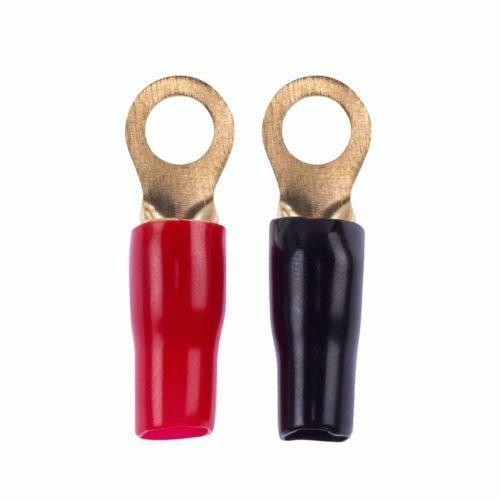 TERMINAL RAPTOR 8 AWG 1/4IN GOLD RING TERMINALS - Mid-Series - 20 PK