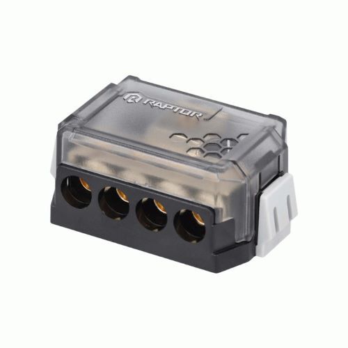 BLOCK RAPTOR GROUND DIST 4-POSITION GROUND DISTRIBUTION BLOCK - PRO SERIES