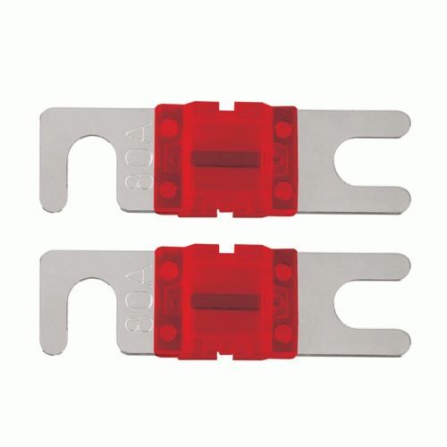 FUSE RAPTOR 80 AMP MINI ANL FUSES NICKEL PLATED - Mid-Series - 2 PK
