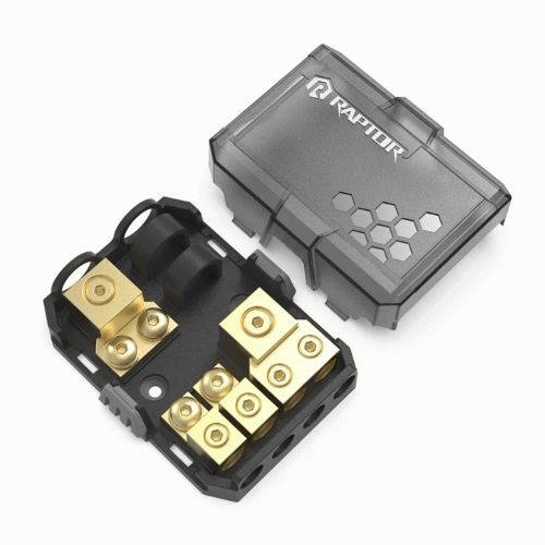 FUSED DIST RAPTOR MANL FUSED 2-WAY ALL-IN-ONE DISTRIBUTION BLOCK - PRO SERIES