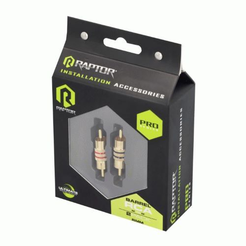 CONNECTORS RAPTOR BARREL CONNECTORS MALE TO MALE - PRO SERIES