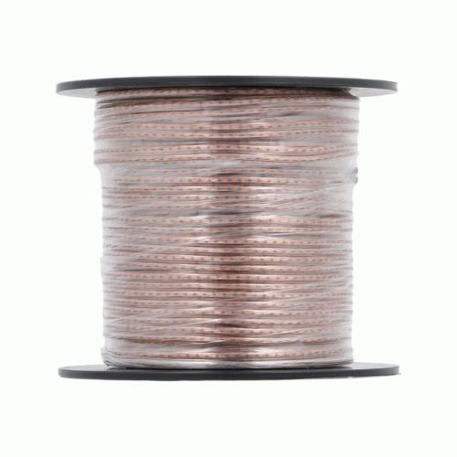 SPEAKER WIRE RAPTOR 18GA CLEAR CCA 50FT - VICE SERIES