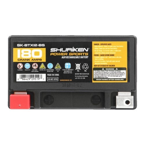 BATTERY180 CRANK AMPS 10 AMP HOURS AGM BATTERY