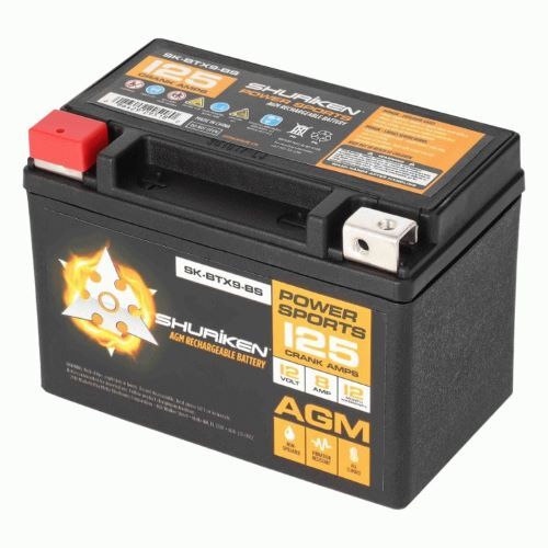 BATTERY125 CRANK AMPS 8 AMP HOURS AGM BATTERY