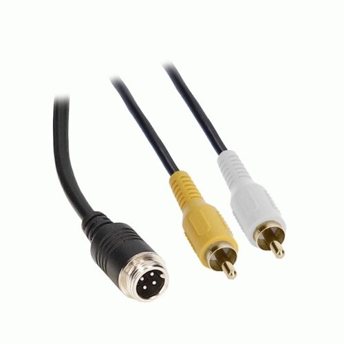 ADAPTER CABLE COMMERCIAL 4-PIN DIN TO RCA UNIVERSAL