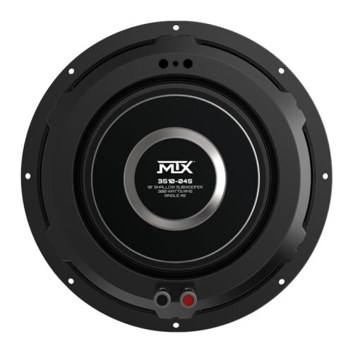 SUBWOOFER THUNDER 3500 10" SINGLE 4O SHALLOW MOUNT SUBWOOFER (300W RMS)