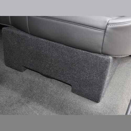 WOOFER LOADED W/ 10" WOOFER & AMPLIFIED, BLACK.CHEVROLET SILVERADO/GMC SIERRA CREW CAB MODELS 2007-2