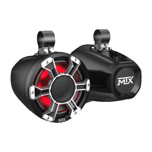 SPEAKER 8” 4O 150-WATT RMS IP67 RATED CUSTOMIZABLE COMPRESSION HORN SPEAKER POD PAIR WITH RGB LIGHTI