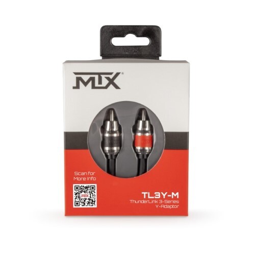 SPEAKER THUNDERLINK 3-SERIES Y-ADAPTOR, (1) FEMALE TO (2) MALE