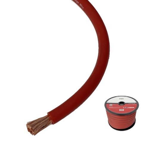 WIRE 1/0 AWG HI-FLEX POWER WIRE 50 FT - RED