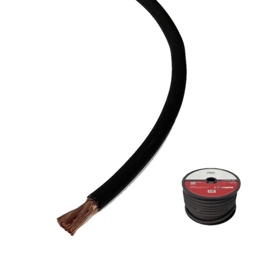 WIRE 4 AWG HI-FLEX POWER WIRE 100 FT - BLACK