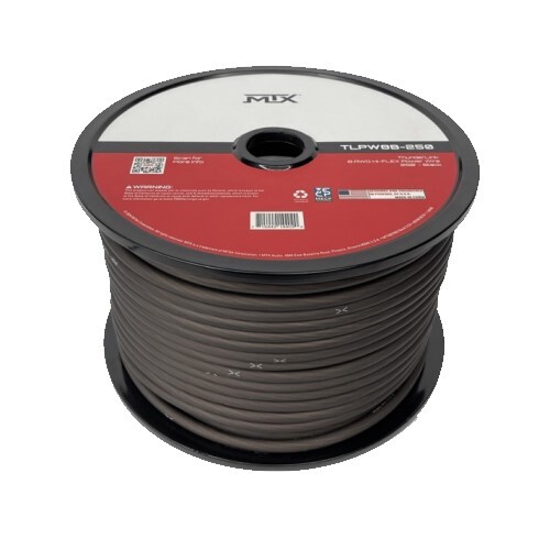 WIRE 8 AWG HI-FLEX POWER WIRE 250 FT - BLACK