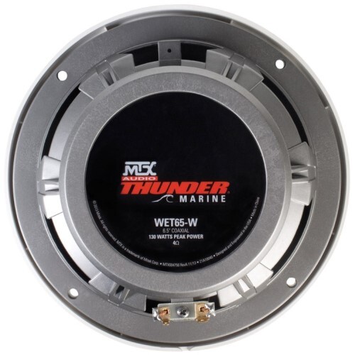 COAXIAL MARINE/POWERSPORTS 6.5" COAXIAL 65W RMS 4O WHITE