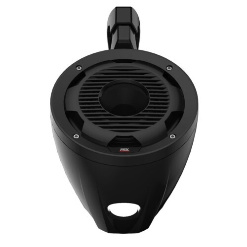 SPEAKER MARINE/POWERSPORTS 8" SPEAKER POD W/ COMPRESSION DRIVER, DOME LIGHT, 150W RMS 4O BLACK