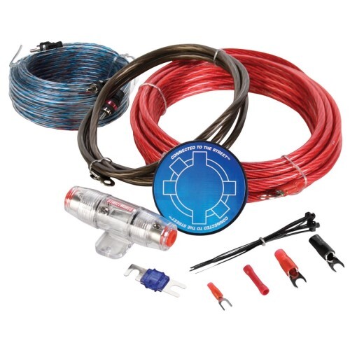 AMPLIFIER KIT ZN3 AMP KIT, 8 AWG RED W/ INTERCONNECT