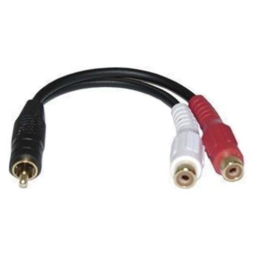 ADAPTER "Y" RCA PLUG/2 RCA JACKS(GOLD)