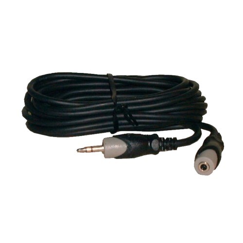 CABLE 3.5MM MALE TO 3.5MM FEMALE STEREO TRS 12'