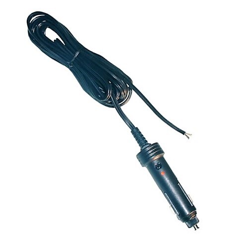 CABLE DC CIGARETTE LIGHTER PLUG TO FLYING LEADS 12' 18AWG