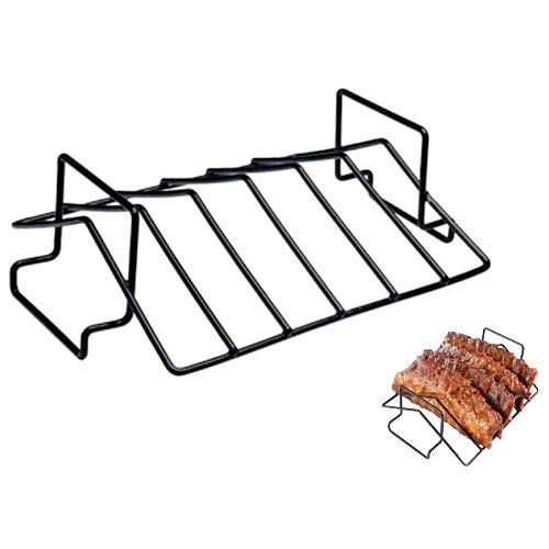 GRILL ACCESSORY V-RACK RIB RACK FOR XL, LARGE & ROUND CHARCOAL