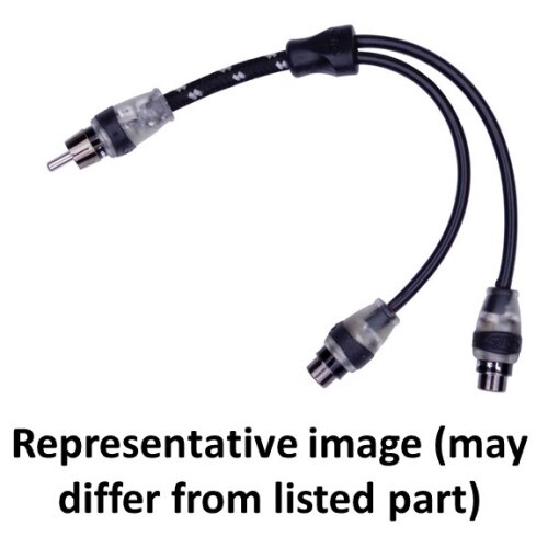 CONNECTOR PREMIUM OFC TWISTED RCA  Y CABLE 1 MALE - 2 FEMALE