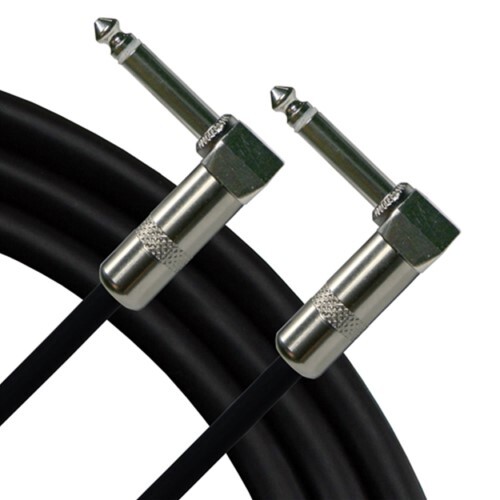CABLE 1/4" MALE RIGHT ANGLE - 1/4" MALE RIGHT ANGLE GUITAR CABLE 6"