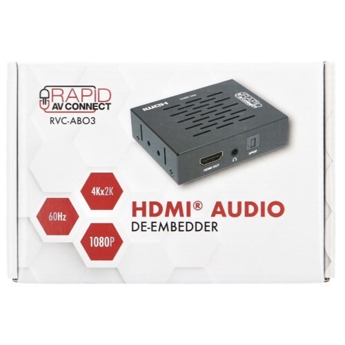 CONVERTER AUDIO DE-EMBEDDER FROM HDMI WITH PASS THRU HDMI 2.0 HDCP2.2