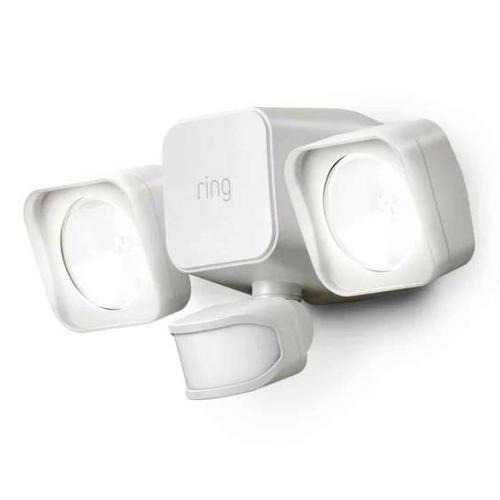 FLOODLIGHT SMART LIGHTING BATTERY POWERED - WHITE - REQUIRES 1 RING BRIDGE PER HOUSEHOLD