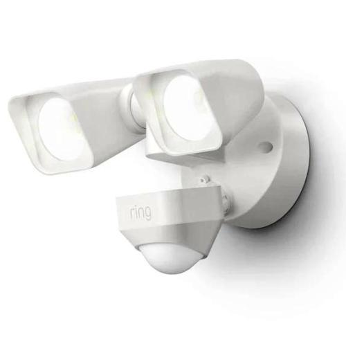 FLOODLIGHT HARDWIRED - WHITE  - REQUIRES 1 RING BRIDGE PER HOUSEHOLD