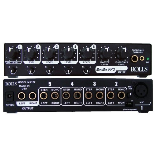 MIXER 4 CHANNEL STEREO LINE + 1 MIC