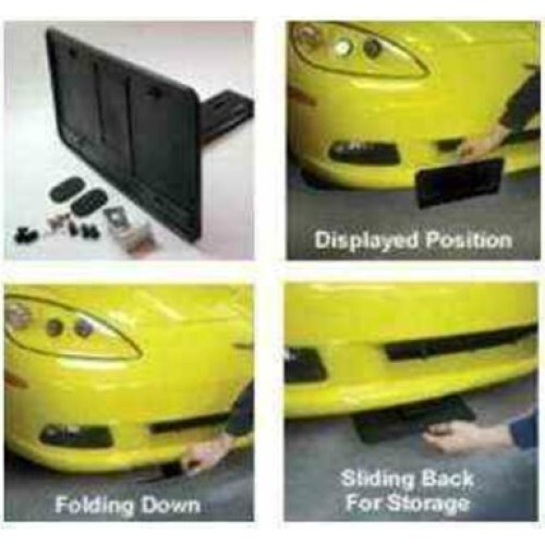 LICENSE PLATE HOLDER MOTORIZED WITH PUSH BUTTON