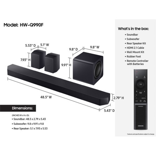 SOUNDBAR 11.1.4 BLUETOOTH 756 W RMS BIXBY ALEXA DOLBY ATMOS DOLBY DIGITAL 5.1 (2025)