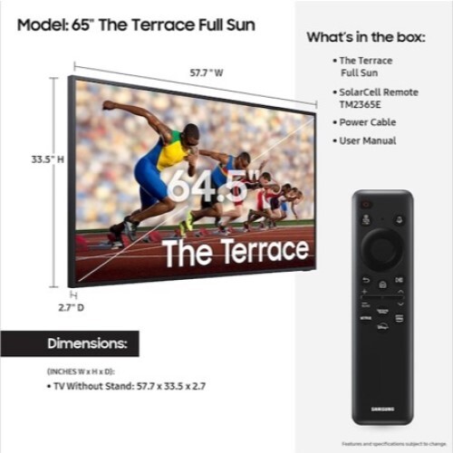 TV 65" OUTDOOR THE TERRACE LST9D SMART LED-LCD 4K HDR HLG HDR10+ NEO QLED 3840X2160