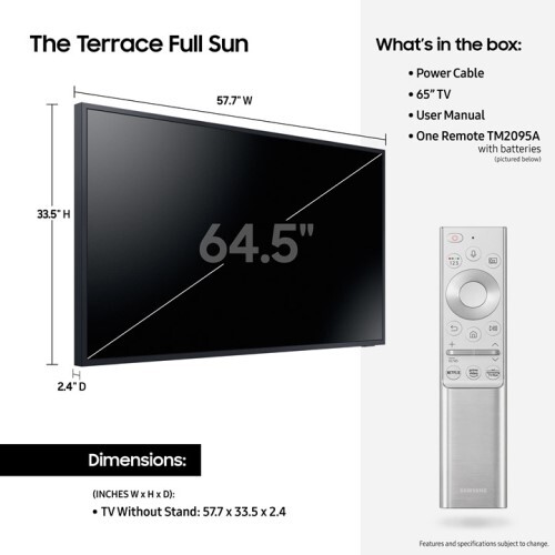 TV 65" THE TERRACE FULL SUN OUTDOOR QLED 4K SMART TV