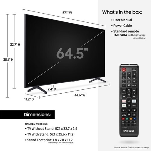 TV 65" TU7000 4K UHD HDR SMART TV