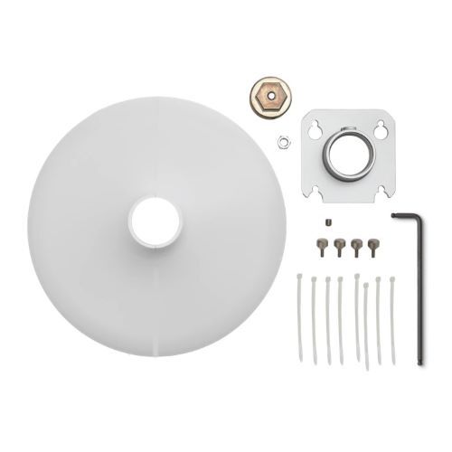 MOUNT KIT - 3/8" POLE MOUNTING ACCESSORY KIT FOR MXA901-R MICROPHONES, WHITE