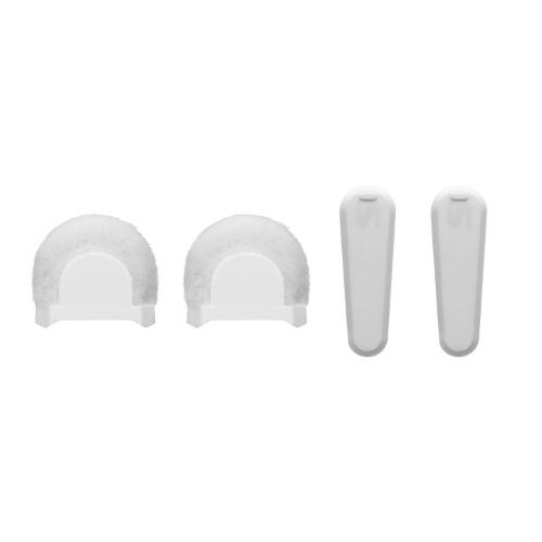 ACCESSORY 2 WINDSCREENS 2 CLIPS COVERS - WHITE