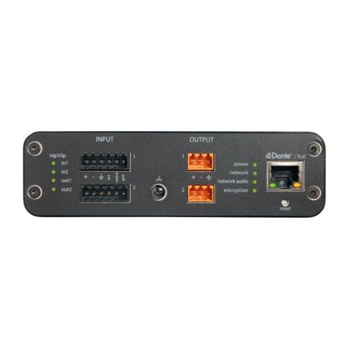 INTERFACE 2 CH IN/2 CH OUT - DANTE,1/3 RU TERMINAL BLOCK